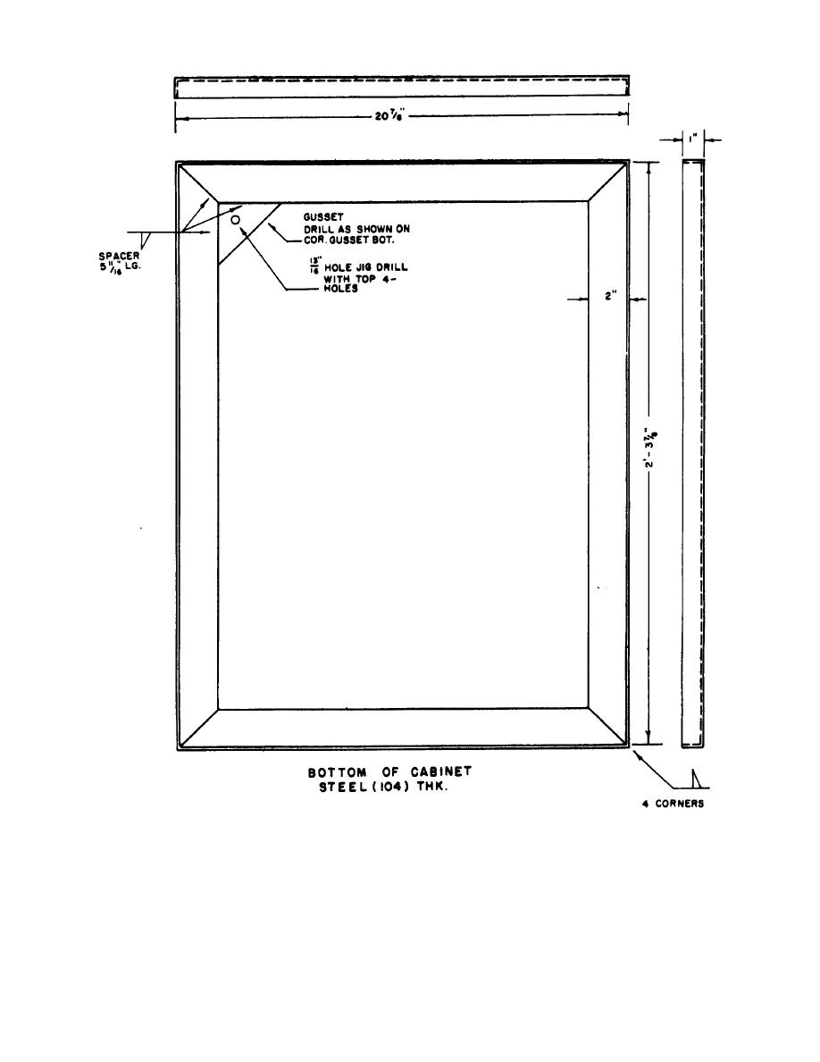 Figure 66. Typical cabinet bottom, type III.